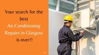 Looking for a reliable air conditioning services near Glasgow?