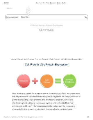 2020 9 1 cell free in vitro protein expression