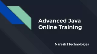 advanced java online training