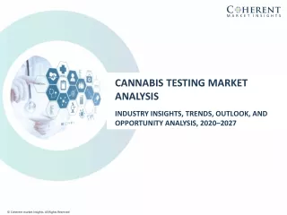 Cannabis Testing Market Size, Trends, Shares, Insights and Forecast - 2026