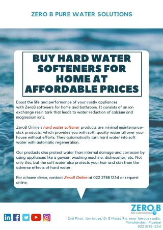 zero b pure water solutions