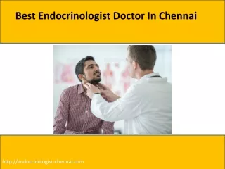 Best Endocrinologist Doctor In Chennai