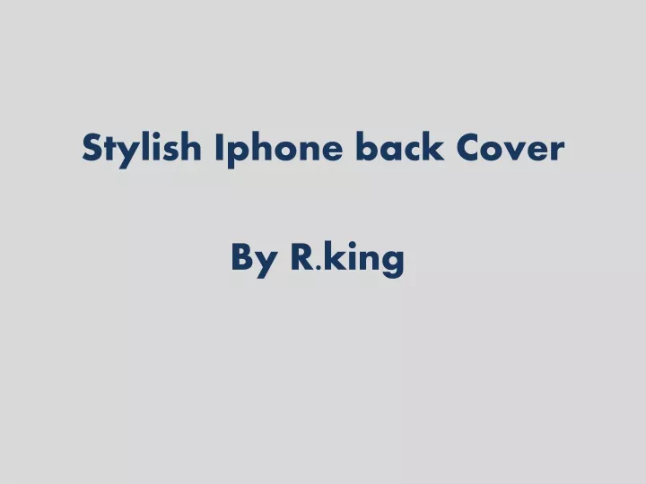 stylish iphone back cover