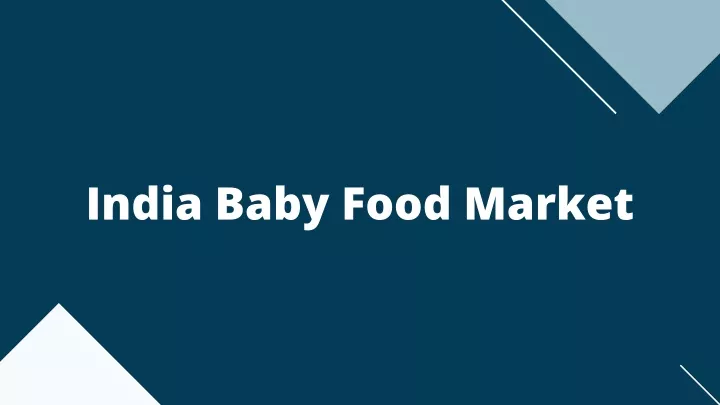 india baby food market