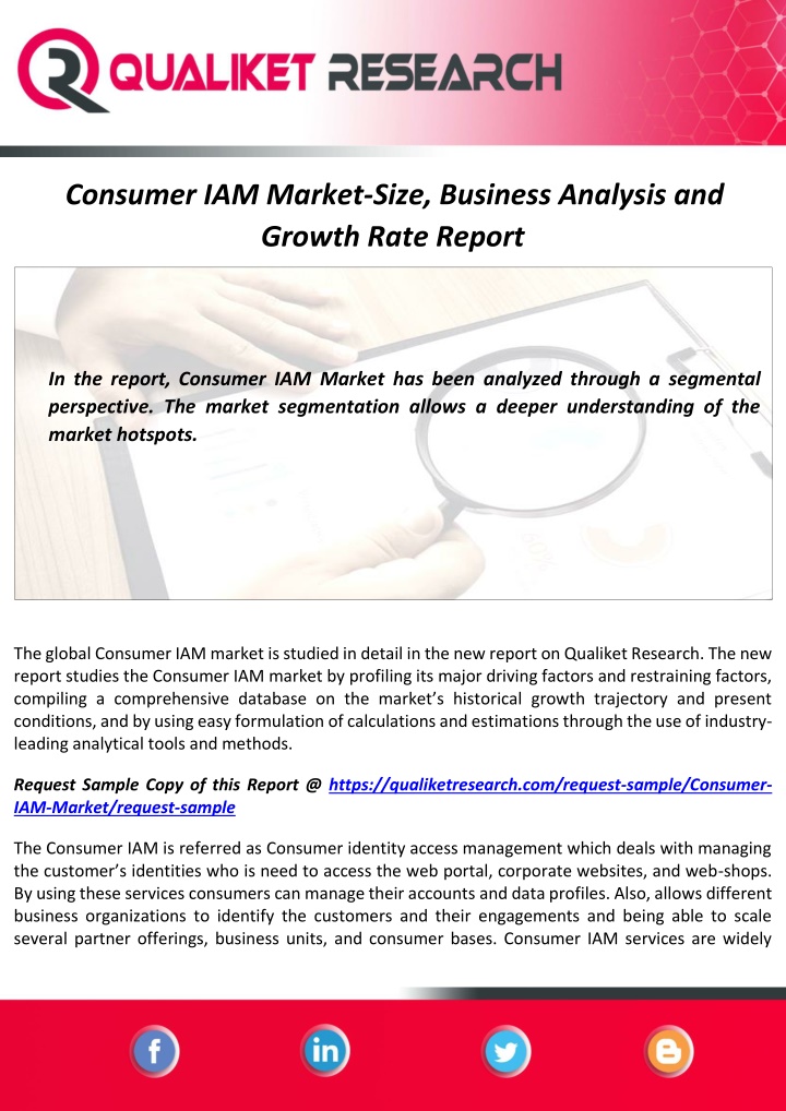 consumer iam market size business analysis
