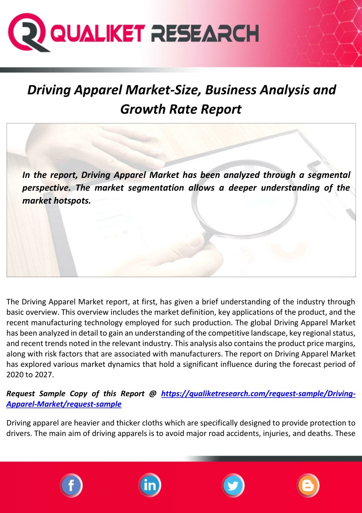 driving apparel market size business analysis