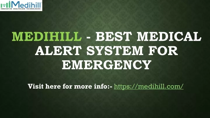 medihill best medical alert system for emergency