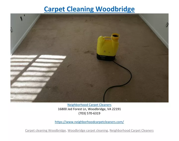 carpet cleaning woodbridge