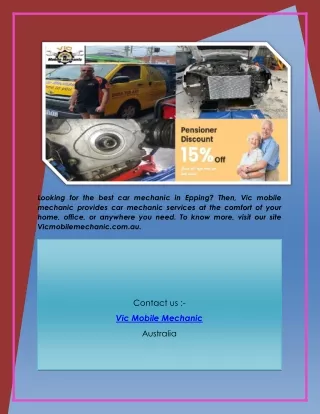 looking for the best car mechanic in epping then