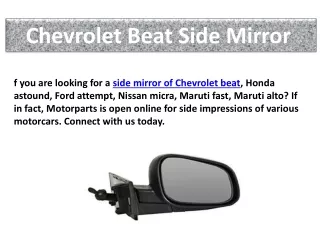 Ford Endeavour Side Mirror