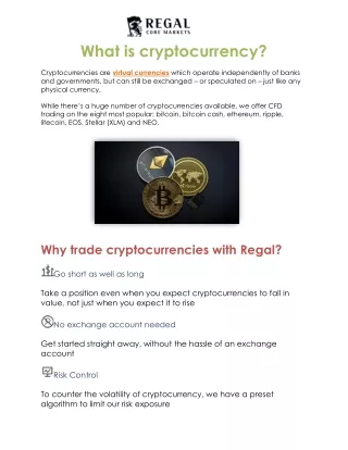 What is Crypto and Why Trade Crypto? | Regal Core Markets