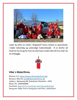 leder du efter en maler i ringsted vores malere