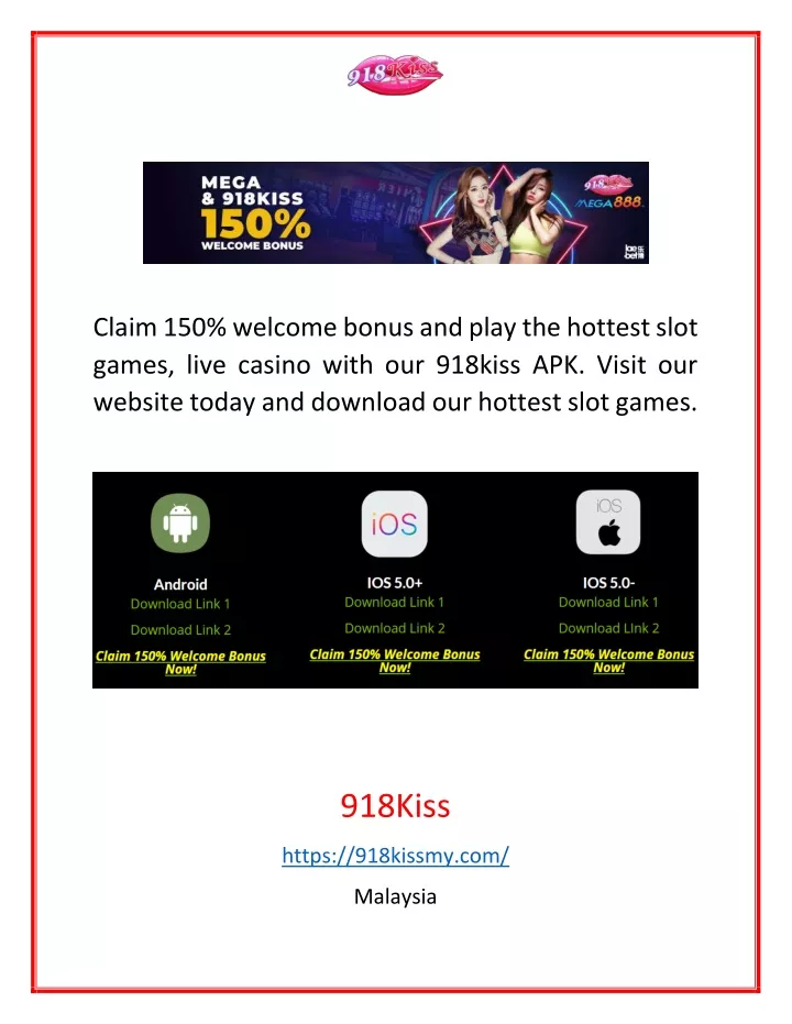 claim 150 welcome bonus and play the hottest slot
