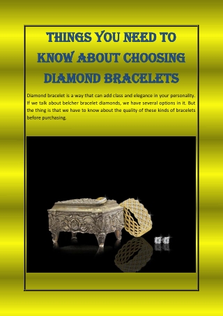 things you need to things you need to know about