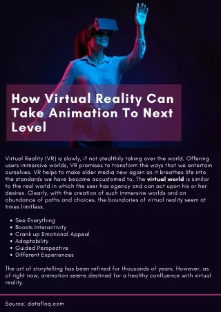 How Virtual Reality Can Take Animation To Next Level