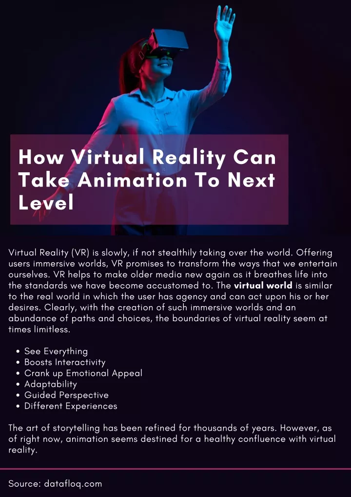 how virtual reality can take animation to next