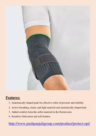 Protect epi elbow support , pain in elbow|Pushpanjali medi India Pvt Ltd