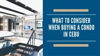What to Consider When Buying a Condo in Cebu