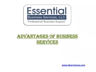 Advantages of Business Services