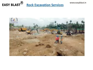 Rock Excavation Services - Easy Blast