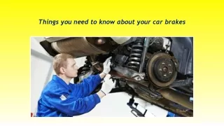 Things you need to know about your car brakes - Richmond Automotive Car Care