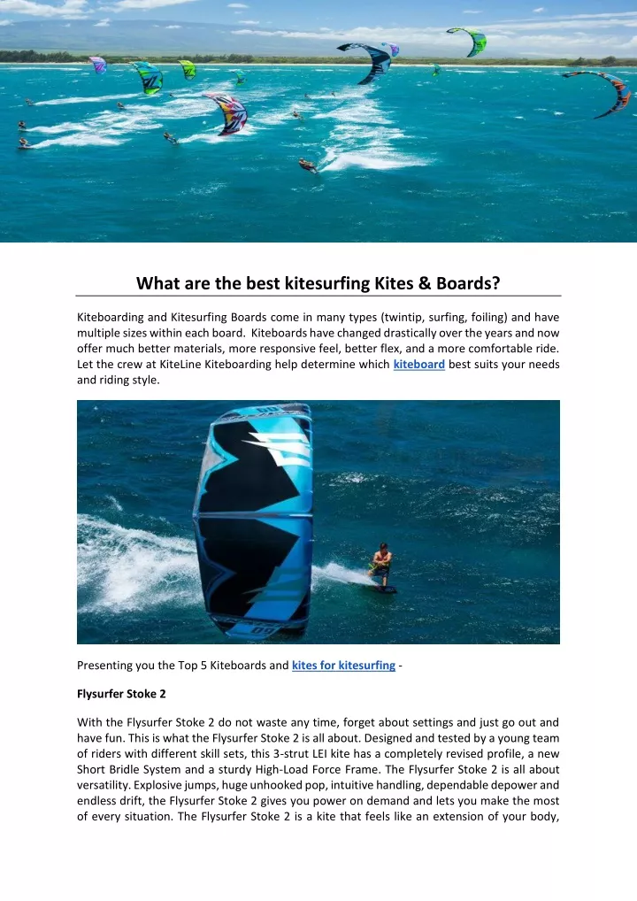 what are the best kitesurfing kites boards
