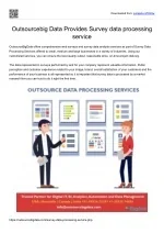 Survey data processing services - slide 1