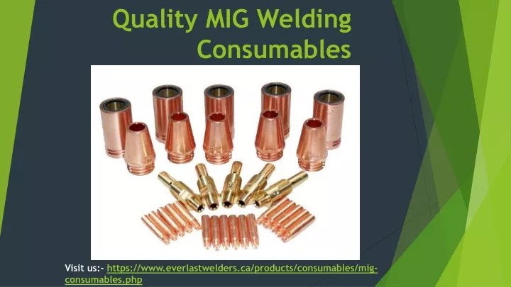 quality mig welding consumables