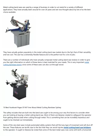 A Productive Rant About Swivel Head Horizontal Band Saw