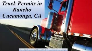 Truck Permits in Rancho Cucamonga, CA