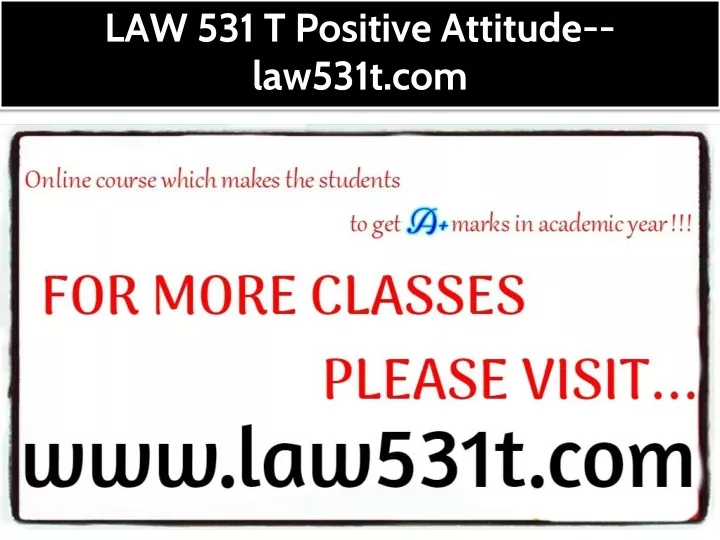 law 531 t positive attitude law531t com