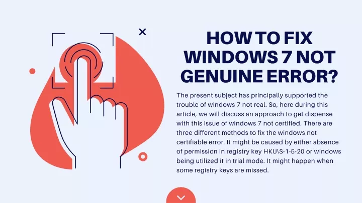 how to fix windows 7 not genuine error