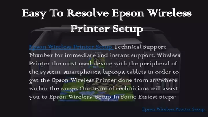 easy to resolve epson wireless easy to resolve