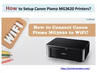 How to Setup Canon Pixma MG3620 Printers