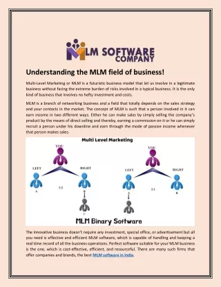 understanding the mlm field of business