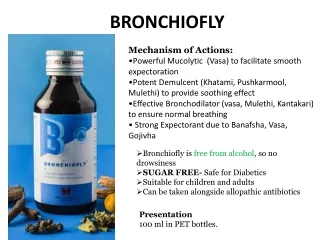 Bronchiofly - Ayurvedic Cough Relieving Syrup