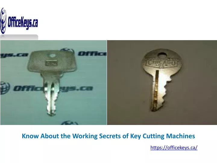 know about the working secrets of key cutting
