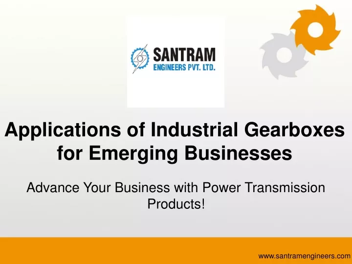 applications of industrial gearboxes for emerging businesses