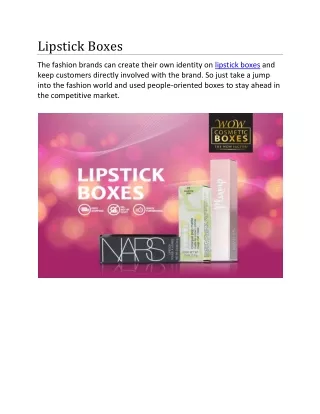 lipstick boxes
