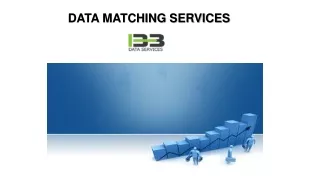 Data Matching Services - B2B Data Services