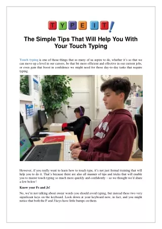 the simple tips that will help you with your
