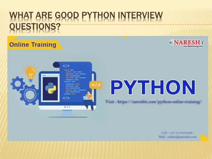 what are good python interview questions