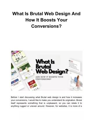 what is brutal web design and how it boosts your