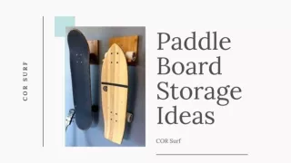 Paddle Board Storage Ideas