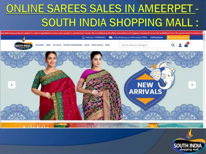 online sarees sales in ameerpet south india shopping mall