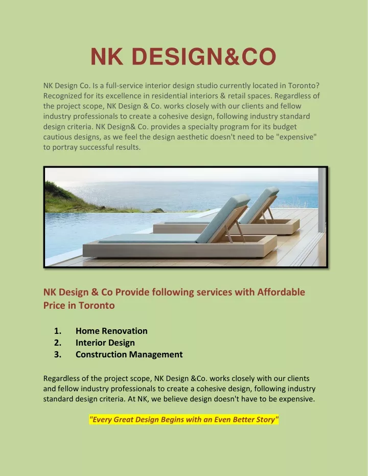 nk design co nk design co is a full service