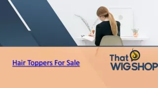 Hair Toppers For Sale | That Wig Shop