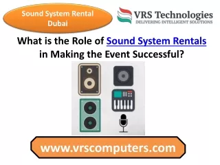 sound system rental dubai