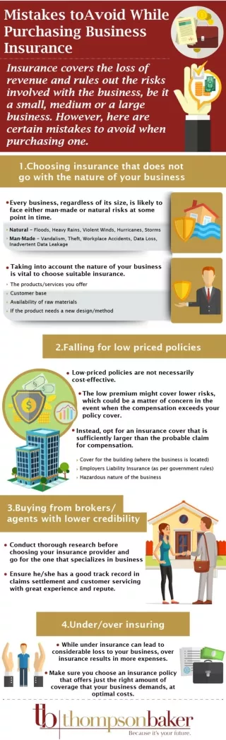 Mistakes To Avoid While Purchasing Business Insurance