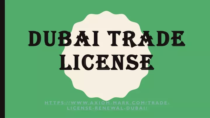 dubai trade license